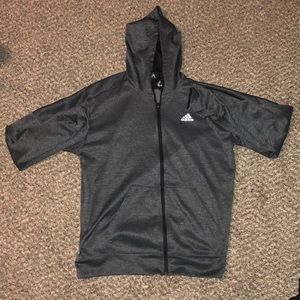 Dark Grey Adidas zip up